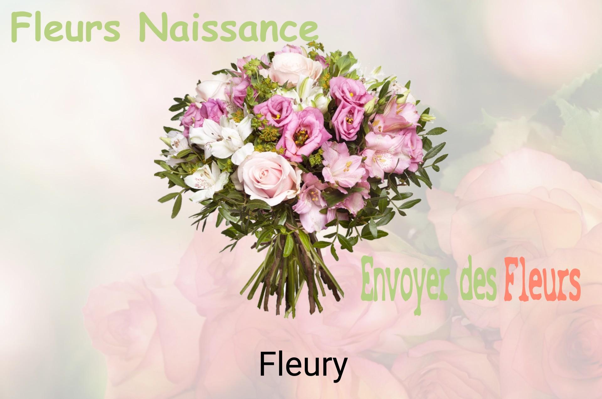 Bouquet de fleurs de naissance livré à Fleury